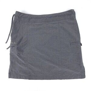 NEW Merrell Opti-Wick UPF 50 High Rise Hiking Ripstop Cargo Skirt Gray Womens 4